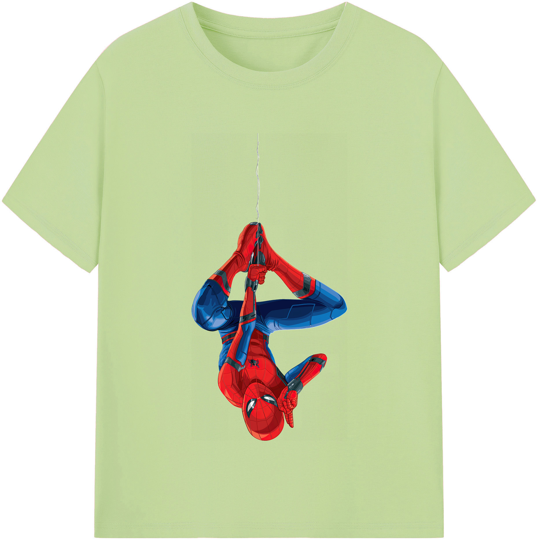 （画像用） Spider Man スパイダーマン 綿100％半袖Tシャツ（フロントプリント）